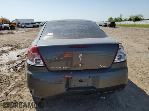 2006 Pontiac G6 6-Cyl with VIN 1G2ZG558764256947, listed as a Copart auction lot 51985735 with 208,872 mi miles and Salvage Title. Bid and sale history available at carsss.com. Image 6.