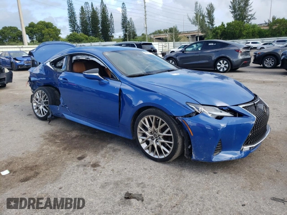 2022 Lexus RC 350 z VIN JTHDZ5BC2N5025759, wystawiony jako Copart lot #66917074 z przebiegiem 25 231 mil mil oraz Nie do naprawy • Non repairable. Historia ofert i sprzedaży dostępna na DreamBid. Obrazek 4.