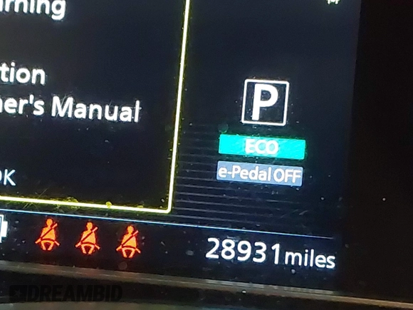 2022 Nissan LEAF SV Plus with VIN 1N4BZ1CV3NC552390, listed as a IAAI auction lot 41600705 with 28,931 mi miles and . Bid and sale history available at DreamBid. Image 15.
