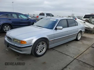 2000 BMW 7 Series 740iL with VIN WBAGH8340YDP13647, listed as a Copart auction lot 85348514 with 0 mi miles and Clean Title. Bid and sale history available at carsss.com. Image 1.