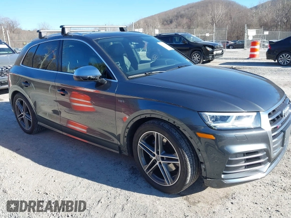 2018 Audi SQ5 with VIN WA1A4BFY6J2023333, listed as a IAAI auction lot 41645265 with 59,816 mi miles and . Bid and sale history available at DreamBid. Image 1.