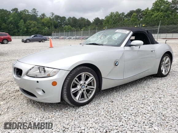 2005 BMW Z4 3.0i with VIN 4USBT53565LU09320, listed as a Copart auction lot 59596535 with 118,790 mi miles and Salvage title. Bid and sale history available at DreamBid. Image 1.