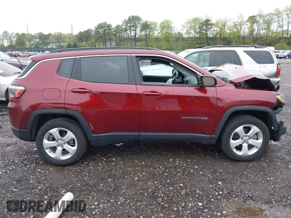 2021 Jeep Compass Latitude with VIN 3C4NJDBB1MT597693, listed as a IAAI auction lot 42187958 with 10,454 mi miles and . Bid and sale history available at DreamBid. Image 12.