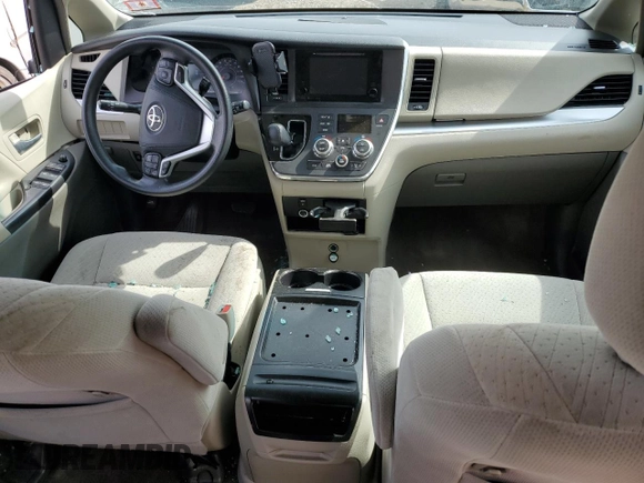 2017 Toyota Sienna LE Auto Access Seat with VIN 5TDKZ3DCXHS782353, listed as a Copart auction lot 49989555 with 102,129 mi miles and Salvage Title. Bid and sale history available at carsss.com. Image 8.