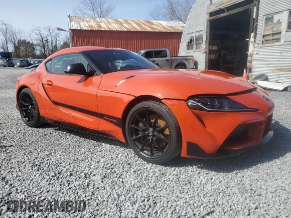 2024 Toyota Supra 3.0 with VIN WZ1DB0G07RW066056, listed as a Copart auction lot 49260325 with 3,621 mi miles and Salvage title. Bid and sale history available at DreamBid. Image 4.
