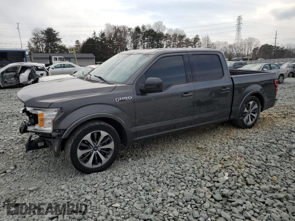 2019 Ford F-150 XL with VIN 1FTEW1C54KKC39558, listed as a Copart auction lot 46695815 with 146,507 mi miles and Salvage Title. Bid and sale history available at DreamBid. Image 1.
