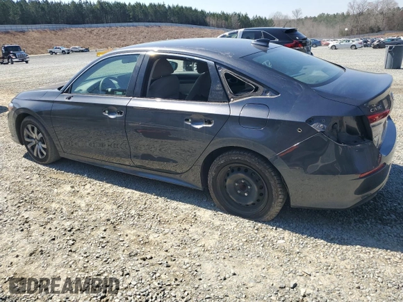 2022 Honda Civic Sedan LX with VIN 2HGFE2F2XNH548124, listed as a Copart auction lot 48738485 with 66,437 mi miles and Salvage Title. Bid and sale history available at carsss.com. Image 2.