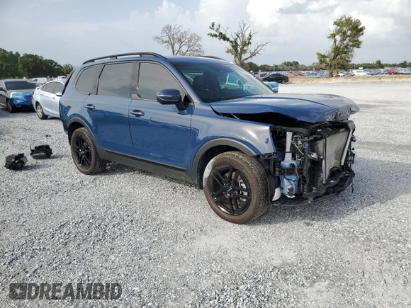 2024 Kia Telluride EX with VIN 5XYP3DGC1RG471384, listed as a Copart auction lot 59708035 with 8,388 mi miles and Salvage title. Bid and sale history available at DreamBid. Image 4.