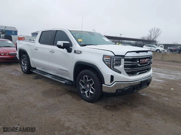 2024 GMC Sierra 1500 SLT with VIN 3GTUUDED6RG367695, listed as a IAAI auction lot 41544249 with 13,559 mi miles. Bid and sale history available at carsss.com. Image 1.