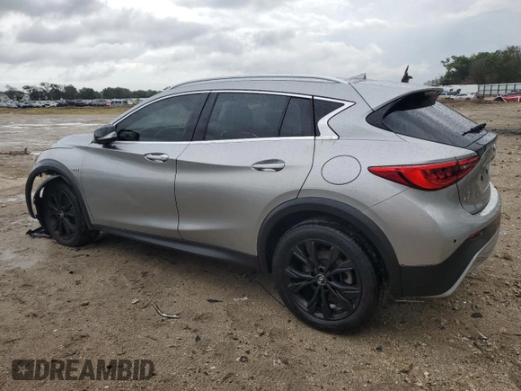 2017 Infiniti QX30 Premium with VIN SJKCH5CR6HA025128, listed as a Copart auction lot 55146374 with 92,547 mi miles and Salvage Title. Bid and sale history available at carsss.com. Image 2.