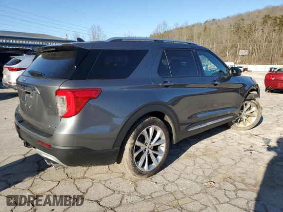 2023 Ford Explorer Platinum z VIN 1FM5K8HC0PGA50830, wystawiony jako Copart lot #43792605 z przebiegiem 9 334 mil mil oraz Szkoda całkowita • Salvage title. Historia ofert i sprzedaży dostępna na DreamBid. Obrazek 3.