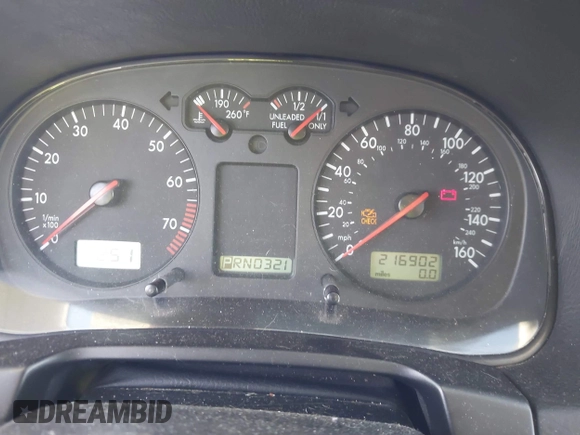 2000 Volkswagen Jetta GLS z VIN 3VWSA29M3YM047424, wystawiony jako IAAI lot #41610862 z przebiegiem 216 902 mil mil oraz . Historia ofert i sprzedaży dostępna na DreamBid. Obrazek 7.