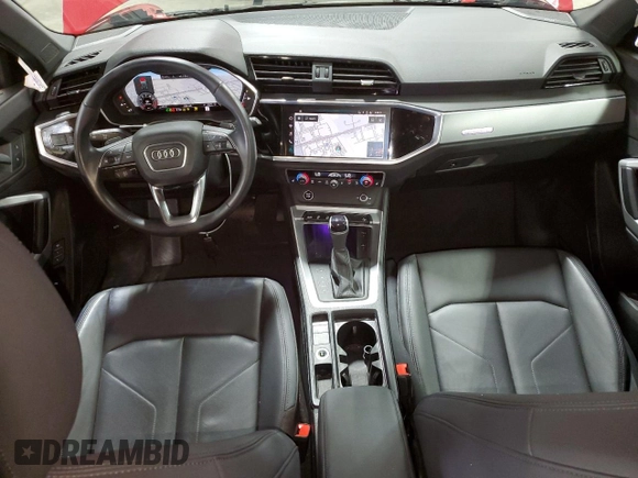 2023 Audi Q3 S line Premium Plus with VIN WA1EECF35P1040308, listed as a Copart auction lot 60119435 with 12,244 mi miles and Salvage title. Bid and sale history available at DreamBid. Image 8.