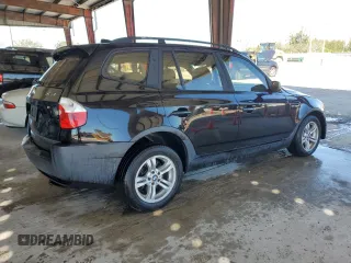 2005 BMW X3 3.0i with VIN WBXPA93435WD14234, listed as a Copart auction lot 46112025 with 114,353 mi miles and Salvage title. Bid and sale history available at DreamBid. Image 3.