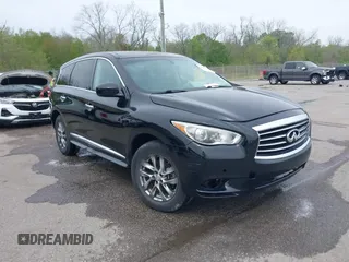 2015 Infiniti QX60 with VIN 5N1AL0MN3FC547395, listed as a IAAI auction lot 41863434 with 91,631 mi miles. Bid and sale history available at carsss.com. Image 1.