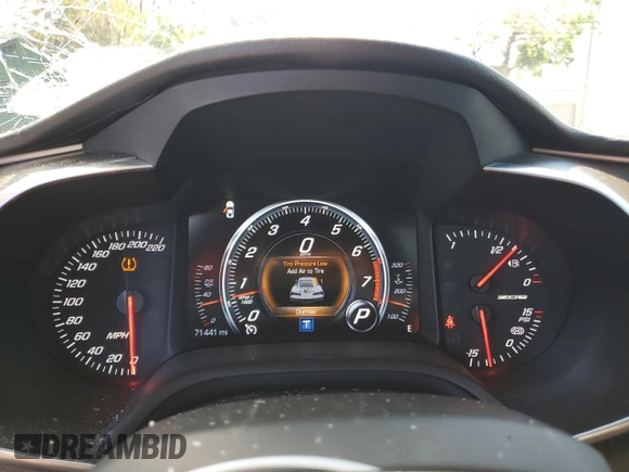 2018 Chevrolet Corvette Z06 2LZ with VIN 1G1YS2D61J5602328, listed as a Copart auction lot 57045475 with 71,441 mi miles and Salvage title. Bid and sale history available at DreamBid. Image 9.