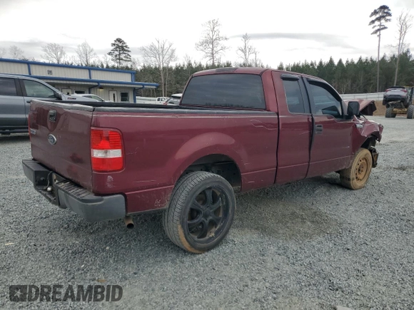 2005 Ford F-150 STX with VIN 1FTRX12W65NA78366, listed as a Copart auction lot 44186555 with 0 mi miles and Salvage Title. Bid and sale history available at carsss.com. Image 3.