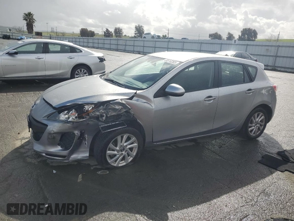 2013 Mazda 3 i Touring with VIN JM1BL1LP1D1825009, listed as a Copart auction lot 49516265 with 96,828 mi miles and Salvage Title. Bid and sale history available at carsss.com. Image 1.