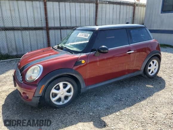 2008 MINI Hardtop with VIN WMWMF335X8TT68198, listed as a Copart auction lot 52207965 with 97,258 mi miles and Clean Title. Bid and sale history available at DreamBid. Image 1.