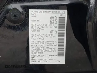2014 Nissan Rogue SV with VIN 5N1AT2MV9EC775640, listed as a IAAI auction lot 41335425 with 84,424 mi miles and . Bid and sale history available at carsss.com. Image 9.