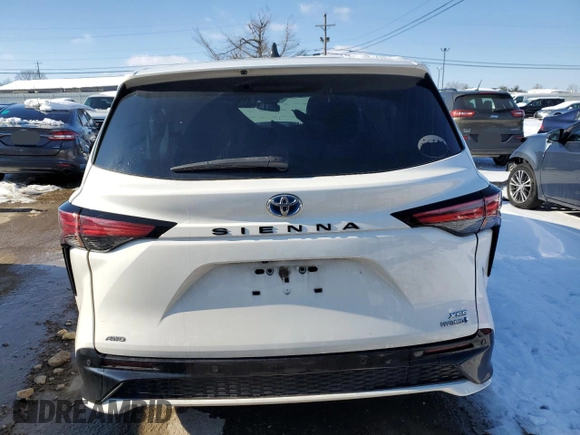 2021 Toyota Sienna XSE with VIN 5TDXSKFCXMS019566, listed as a Copart auction lot 41416915 with 65,157 mi miles and Salvage Title. Bid and sale history available at carsss.com. Image 6.
