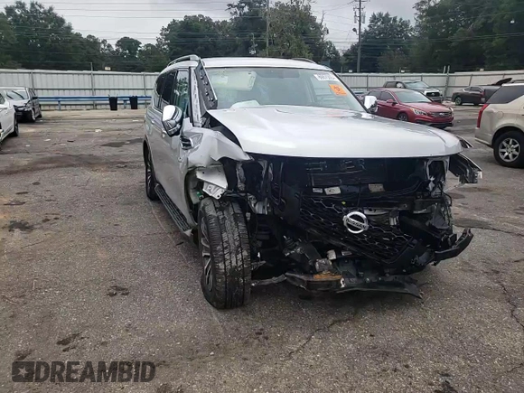 2020 Nissan Armada SL with VIN JN8AY2ND3LX017458, listed as a Copart auction lot 69870064 with 114,191 mi miles and Salvage Title. Bid and sale history available at carsss.com. Image 12.