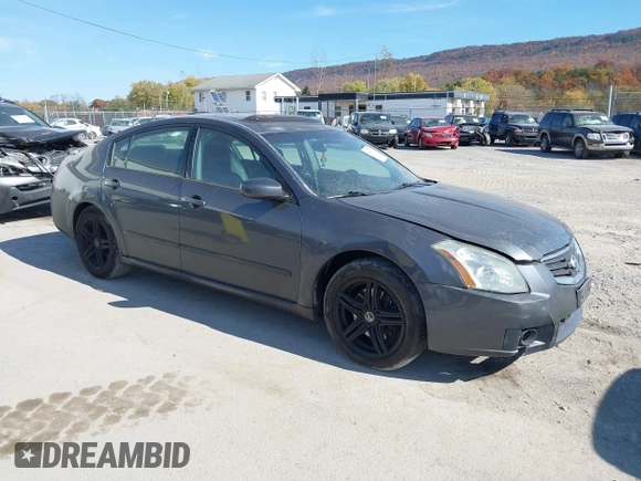 2007 Nissan Maxima SL with VIN 1N4BA41E07C858252, listed as a IAAI auction lot 41441707 with 157,461 mi miles and . Bid and sale history available at DreamBid. Image 1.