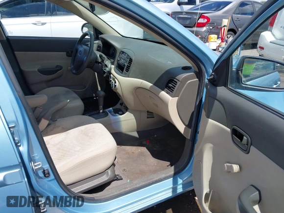 2009 Hyundai Accent Auto GLS with VIN KMHCN46C59U374905, listed as a IAAI auction lot 42414572 with 180,119 mi miles and . Bid and sale history available at DreamBid. Image 5.
