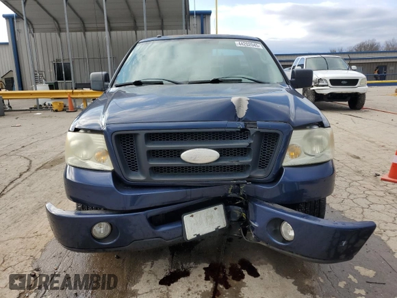 2008 Ford F-150 XL with VIN 1FTRF12W28KE94083, listed as a Copart auction lot 44202045 with 154,396 mi miles and Salvage title. Bid and sale history available at DreamBid. Image 5.