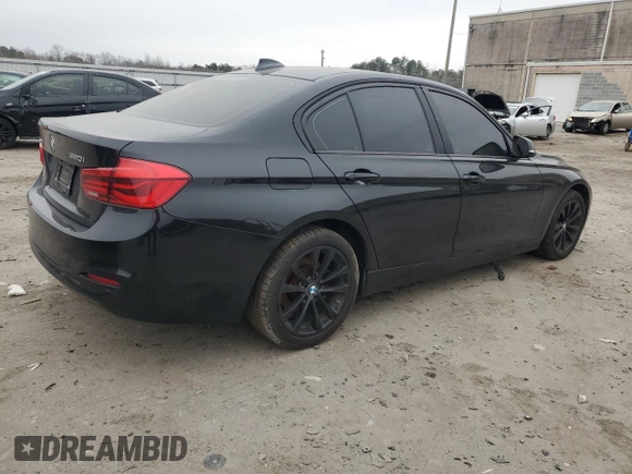 2018 BMW 3 Series 320i xDrive with VIN WBA8E5G53JNU46177, listed as a Copart auction lot 43113215 with 82,616 mi miles and Salvage Title. Bid and sale history available at carsss.com. Image 3.