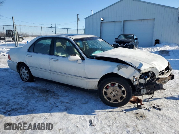2000 Acura RL with VIN JH4KA9651YC013698, listed as a Copart auction lot 88797885 with 0 mi miles and Salvage Title. Bid and sale history available at carsss.com. Image 4.