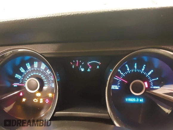 2013 Ford Mustang V6 with VIN 1ZVBP8AM0D5281131, listed as a IAAI auction lot 41447563 with 119,820 mi miles. Bid and sale history available at carsss.com. Image 7.