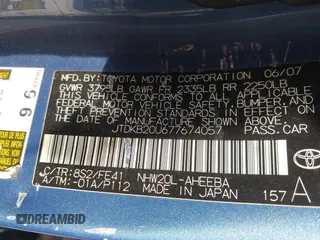 2007 Toyota Prius z VIN JTDKB20U677674057, wystawiony jako IAAI lot #41663525 z przebiegiem Nie podano mil oraz . Historia ofert i sprzedaży dostępna na DreamBid. Obrazek 9.