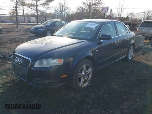 2008 Audi A4 2.0T with VIN WAUDF78E18A076760, listed as a IAAI auction lot 41664991 with 130,234 mi miles. Bid and sale history available at carsss.com. Image 2.