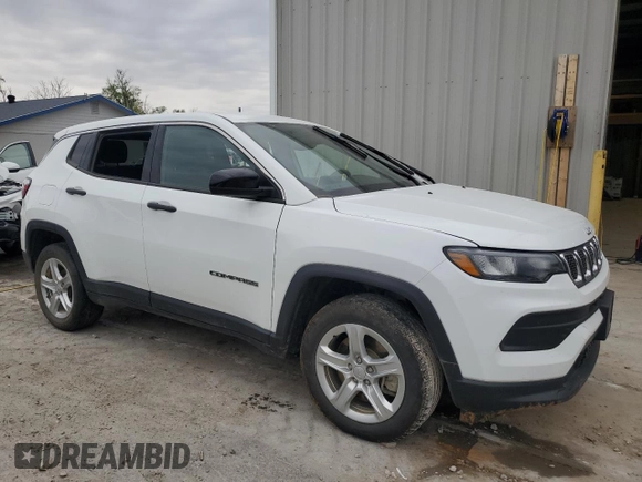 2023 Jeep Compass Sport z VIN 3C4NJDAN0PT569903, wystawiony jako Copart lot #53154035 z przebiegiem 30 060 mil mil oraz Szkoda całkowita • Salvage title. Historia ofert i sprzedaży dostępna na DreamBid. Obrazek 4.