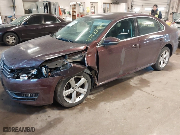 2012 Volkswagen Passat SE with VIN 1VWBH7A35CC075103, listed as a IAAI auction lot 41482384 with 155,198 mi miles. Bid and sale history available at carsss.com. Image 17.