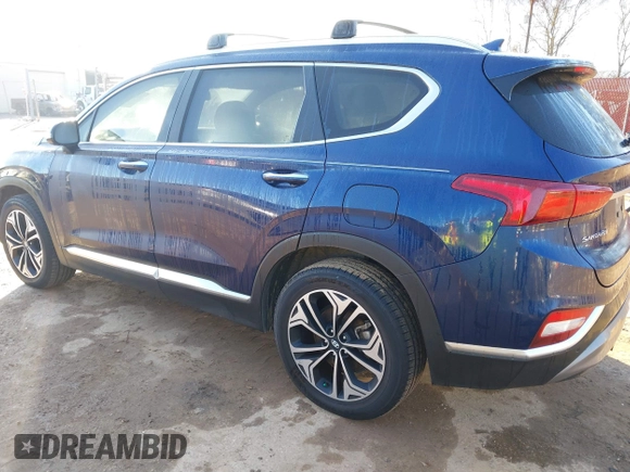 2019 Hyundai Santa Fe Ultimate with VIN 5NMS53AA5KH093555, listed as a IAAI auction lot 41665711 with 72,598 mi miles. Bid and sale history available at carsss.com. Image 3.