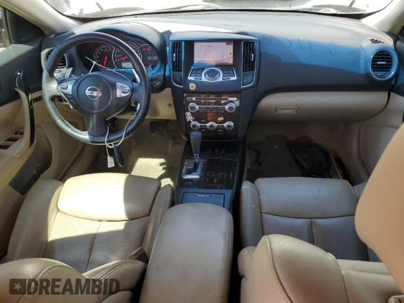 2012 Nissan Maxima S with VIN 1N4AA5APXCC844579, listed as a Copart auction lot 53121245 with 128,979 mi miles and Salvage title. Bid and sale history available at DreamBid. Image 8.