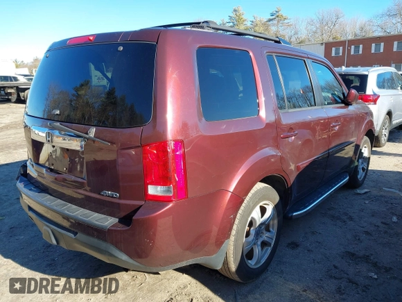 2012 Honda Pilot EX-L z VIN 5FNYF4H59CB055612, wystawiony jako IAAI lot #41177551 z przebiegiem 158 672 mil mil oraz . Historia ofert i sprzedaży dostępna na DreamBid. Obrazek 4.