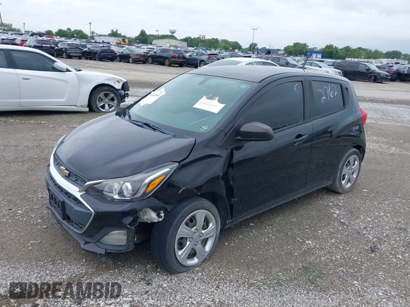 2020 Chevrolet Spark LS with VIN KL8CB6SA6LC407218, listed as a IAAI auction lot 39954901 with 77,256 mi miles and . Bid and sale history available at DreamBid. Image 2.