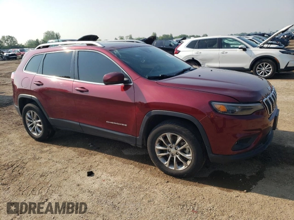 2021 Jeep Cherokee Latitude Lux with VIN 1C4PJMMX0MD200935, listed as a Copart auction lot 59007145 with 67,945 mi miles and Salvage title. Bid and sale history available at DreamBid. Image 4.