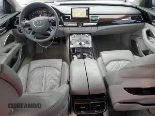 2015 Audi A8 L 4.0T with VIN WAU32AFD2FN019083, listed as a Copart auction lot 45976045 with 83,724 mi miles and Salvage Title. Bid and sale history available at carsss.com. Image 8.