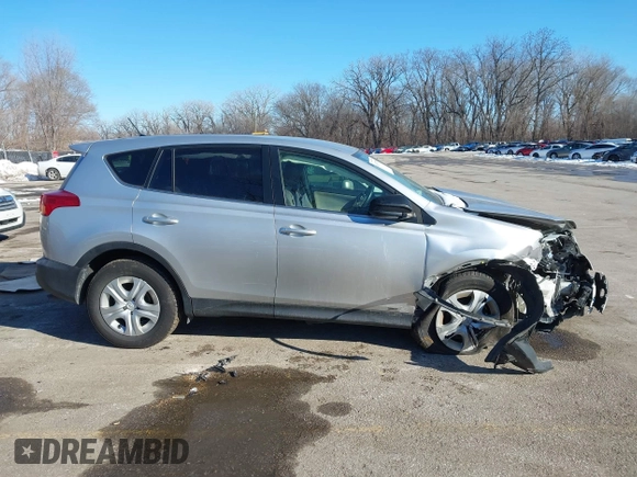 2015 Toyota RAV4 LE with VIN JTMBFREV8FJ050857, listed as a IAAI auction lot 41319739 with 144,441 mi miles. Bid and sale history available at carsss.com. Image 13.