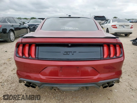 2019 Ford Mustang GT with VIN 1FA6P8CF5K5118450, listed as a Copart auction lot 58513015 with 29,354 mi miles and Salvage title. Bid and sale history available at DreamBid. Image 6.