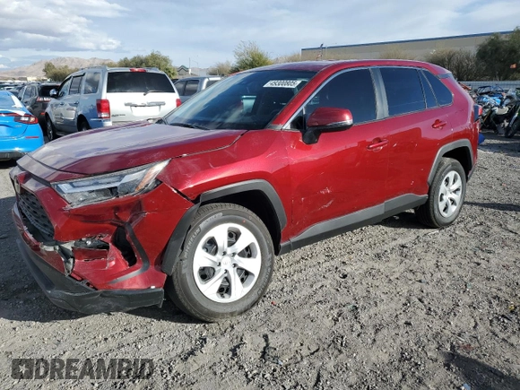 2025 Toyota RAV4 LE with VIN 2T3K1RFV9SW377454, listed as a Copart auction lot 49300805 with 1,736 mi miles and Salvage Title. Bid and sale history available at carsss.com. Image 1.