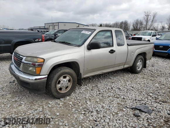 2008 GMC Canyon SLE1 with VIN 1GTCS199188137251, listed as a Copart auction lot 52052755 with 109,892 mi miles and Clean Title. Bid and sale history available at carsss.com. Image 1.