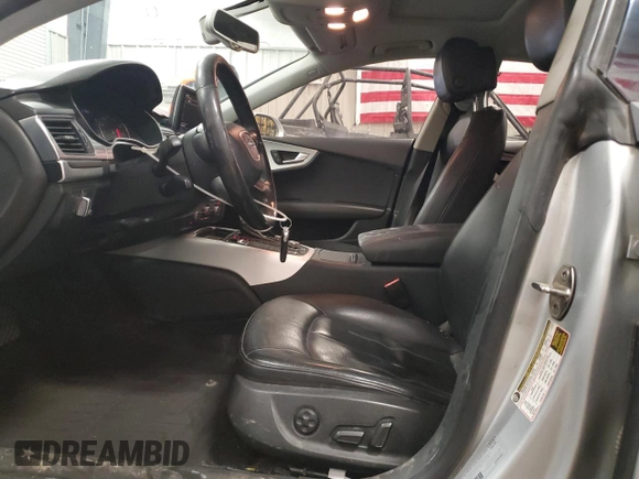 2012 Audi A7 Premium Plus with VIN WAUSGAFC4CN024267, listed as a Copart auction lot 49923675 with 167,639 mi miles and Clean title. Bid and sale history available at DreamBid. Image 7.