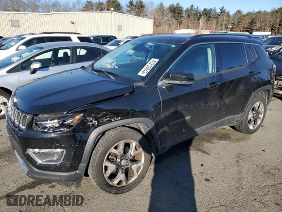 2018 Jeep Compass Limited with VIN 3C4NJDCB0JT245828, listed as a Copart auction lot 43236845 with 66,330 mi miles and Salvage Title. Bid and sale history available at DreamBid. Image 1.
