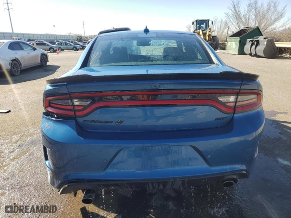 2022 Dodge Charger GT with VIN 2C3CDXMG6NH241201, listed as a Copart auction lot 46232215 with 50,365 mi miles and Salvage Title. Bid and sale history available at carsss.com. Image 6.