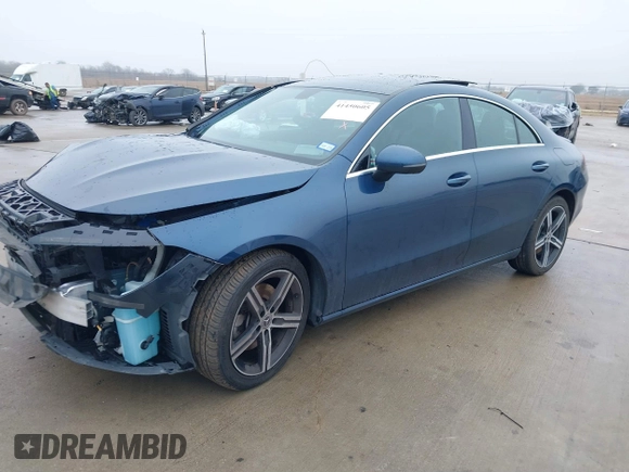 2020 Mercedes-Benz CLA with VIN WDD5J4HB9LN079259, listed as a IAAI auction lot 41450605 with 51,492 mi miles. Bid and sale history available at carsss.com. Image 17.